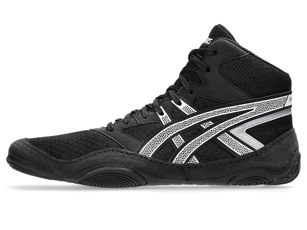 Black and yellow asics wrestling shoes shop